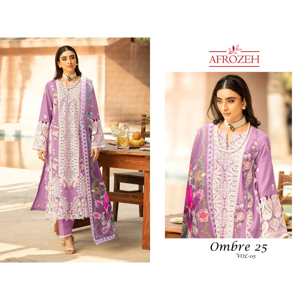 JADE OMBRE AFROZEH VOL 5 (Cotton Dupatta)