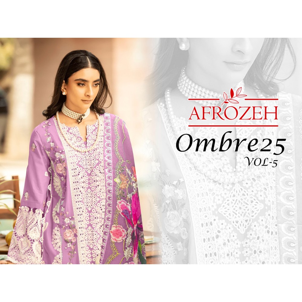 JADE OMBRE AFROZEH VOL 5 (Cotton Dupatta)