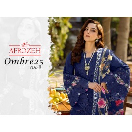 JADE OMBRE AFROZEH VOL 6 (Cotton Dupatta)