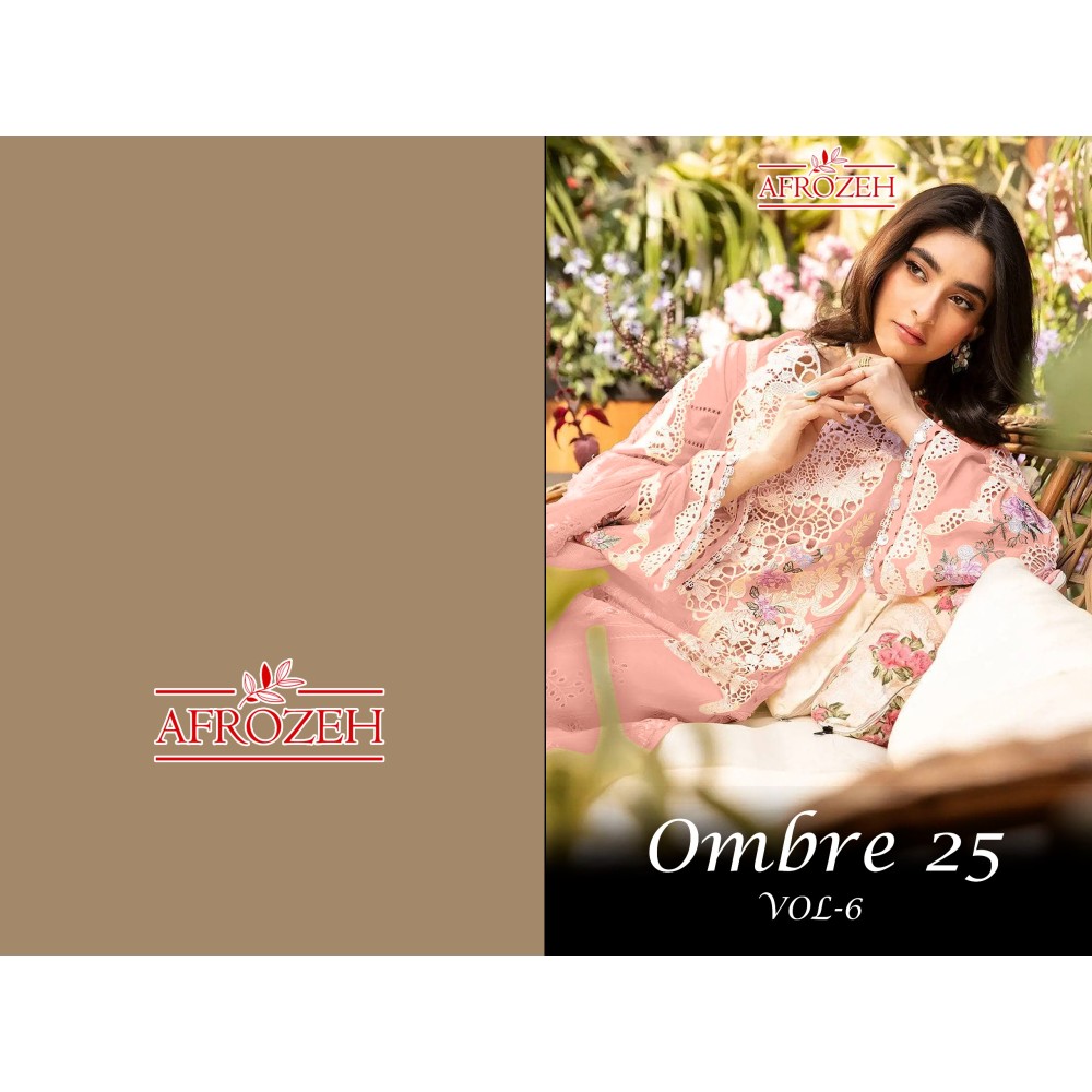JADE OMBRE AFROZEH VOL 6 (Cotton Dupatta)