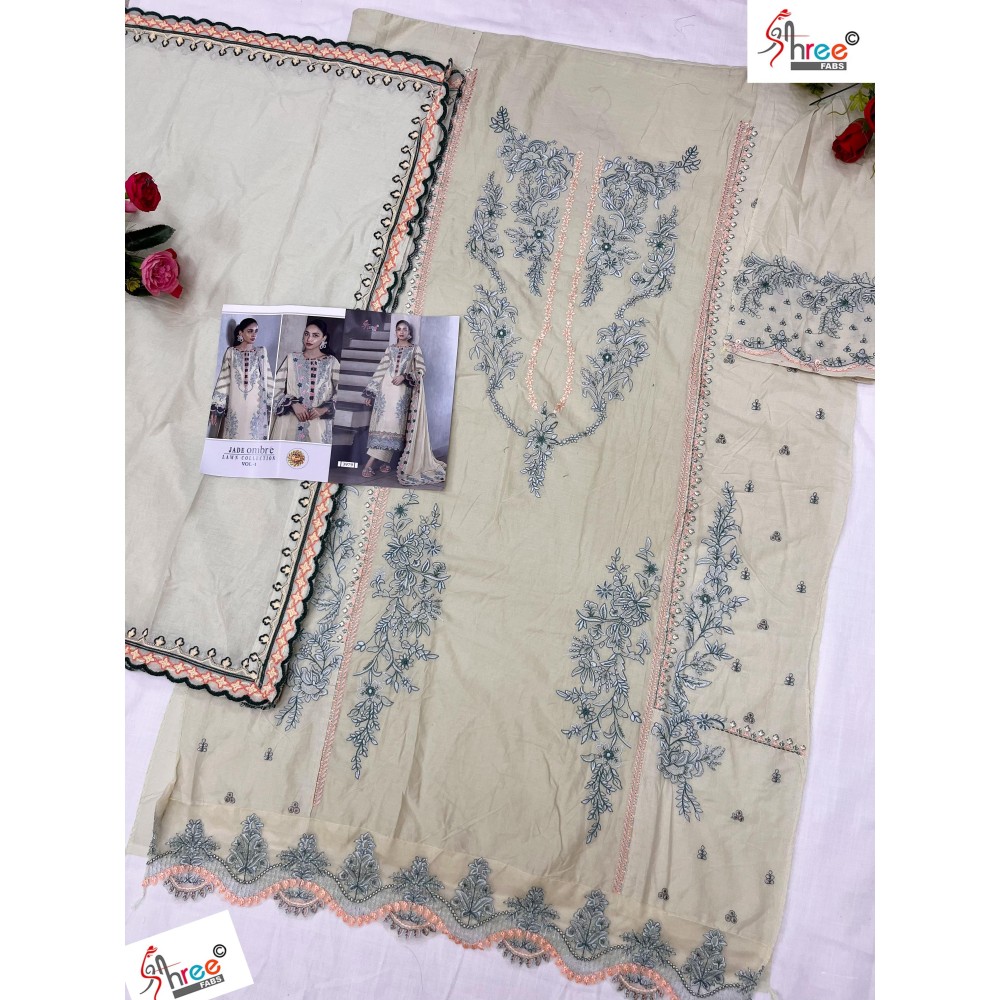 JADE OMBRE LAWN COLLECTION VOL 1 SHREE (Cotton Dupatta)