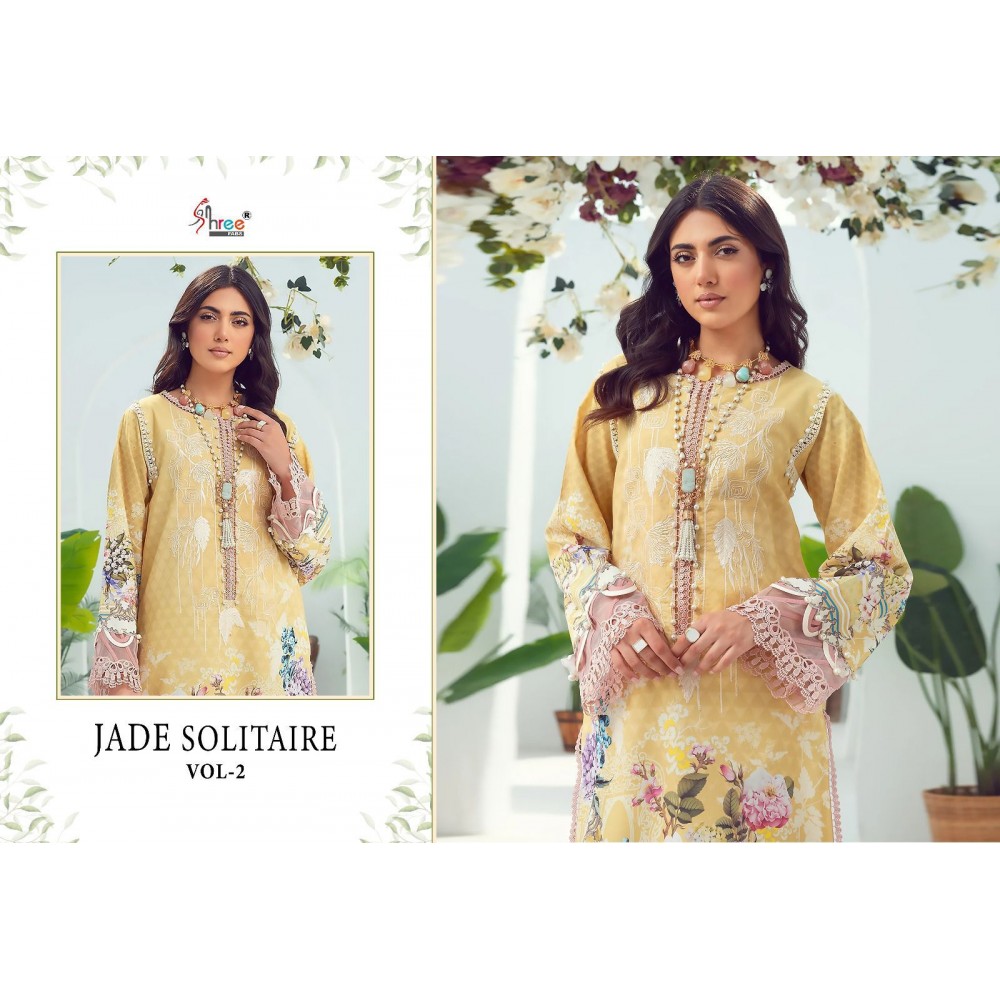 JADE SOLITAIRE 2 SHREE (Cotton Dupatta)