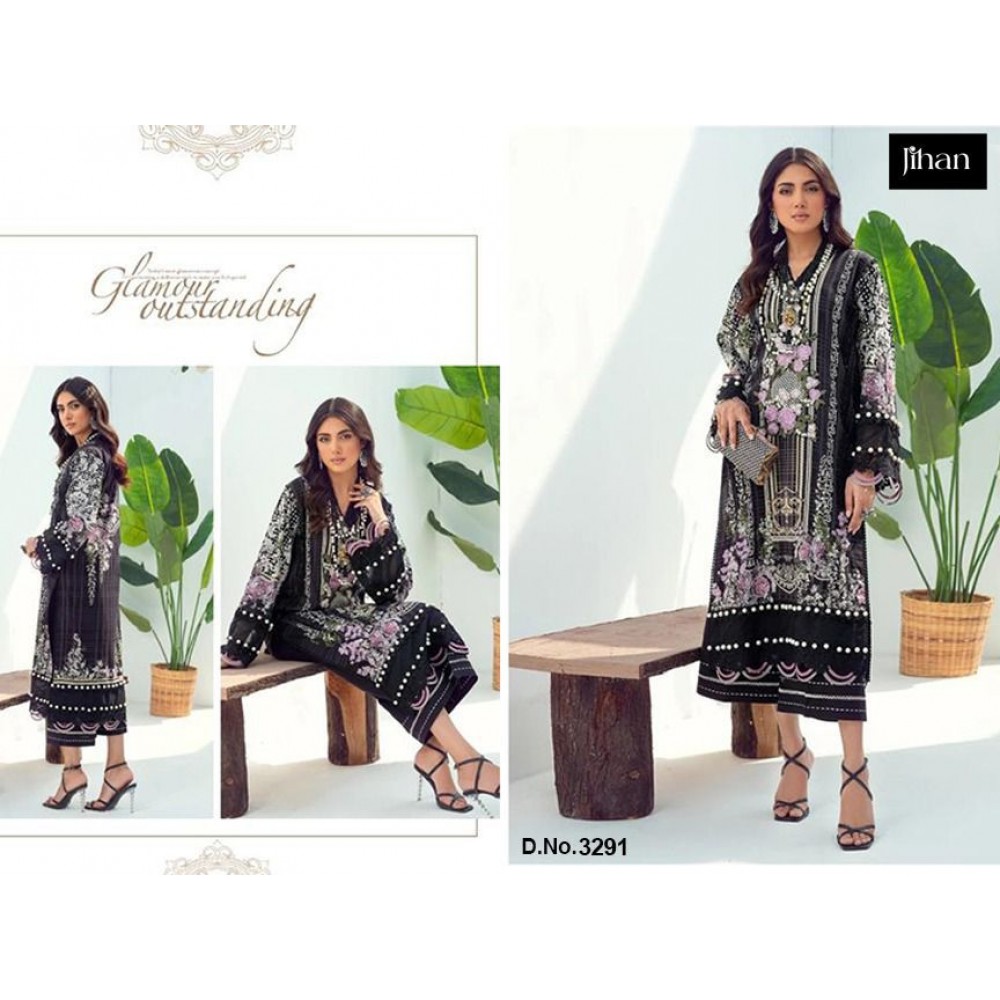 JADE SOLITAIRE 3291 JIHAN (Cotton Dupatta)