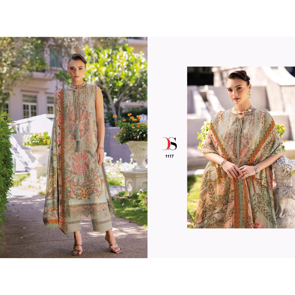 JADE URBAN LAWN 25-2 DEEPSY (Chiffon Dupatta)