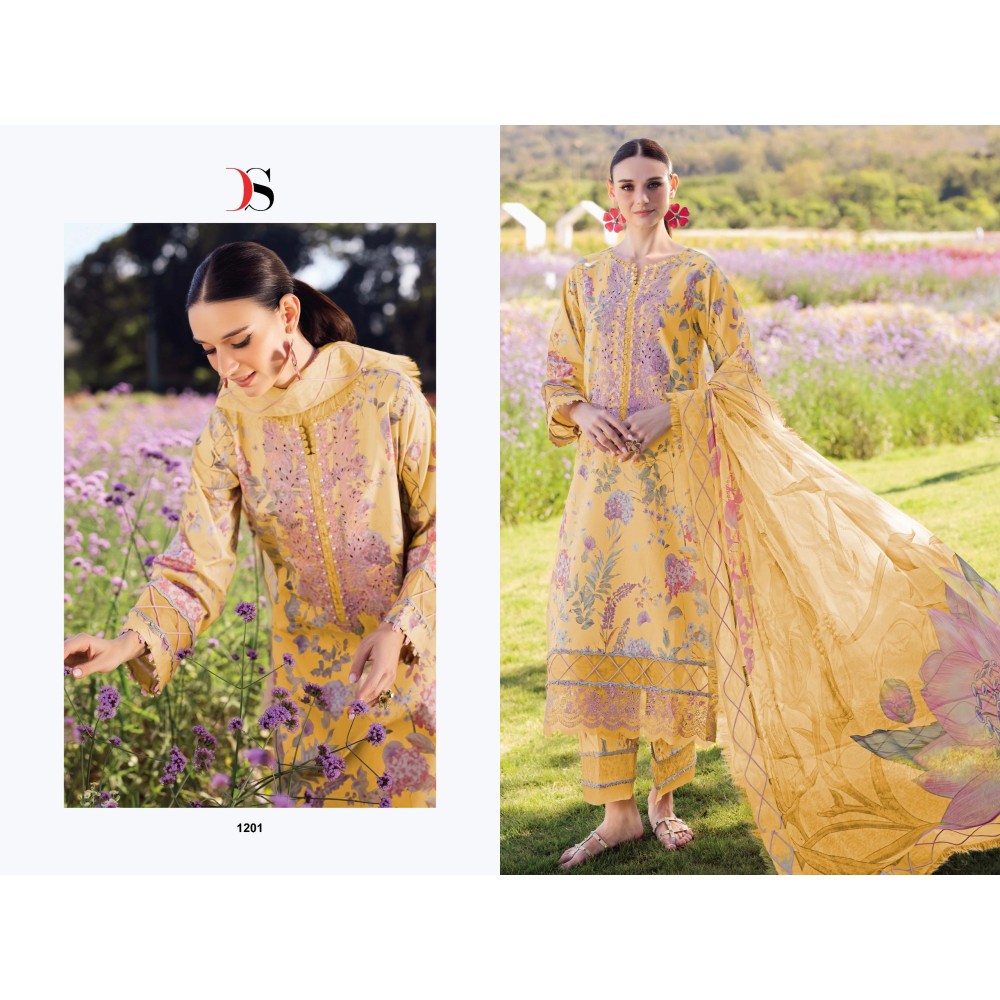 JADE URBAN LAWN 25-3 DEEPSY (Cotton Dupatta)