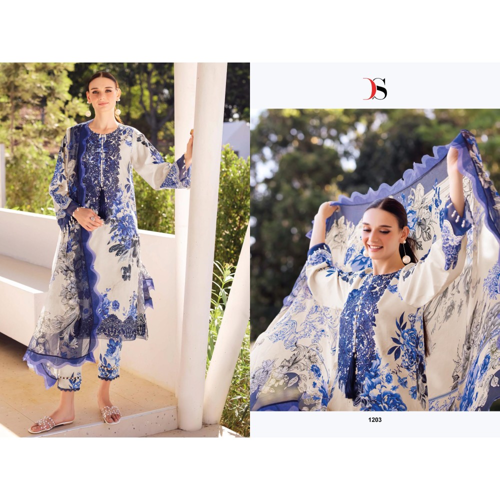 JADE URBAN LAWN 25-3 DEEPSY (Cotton Dupatta)
