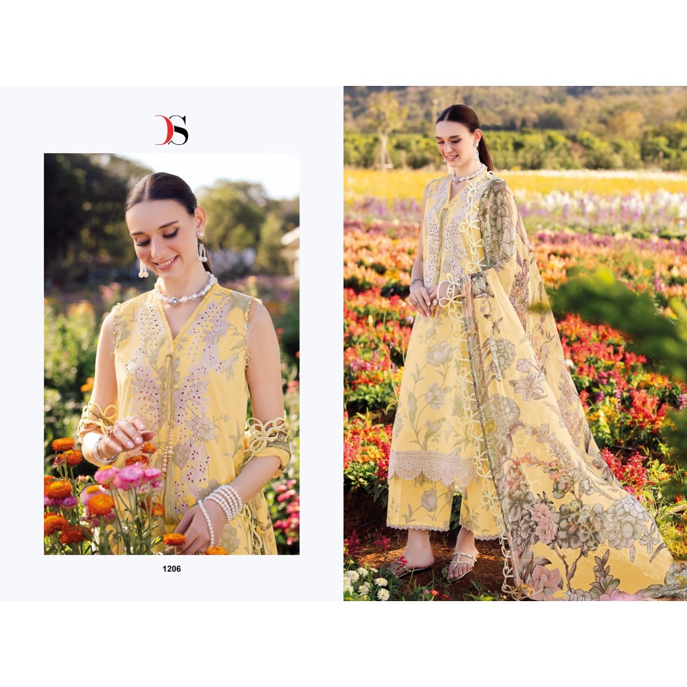 JADE URBAN LAWN 25-3 DEEPSY (Cotton Dupatta)