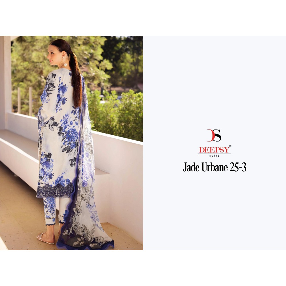 JADE URBAN LAWN 25-3 DEEPSY (Cotton Dupatta)