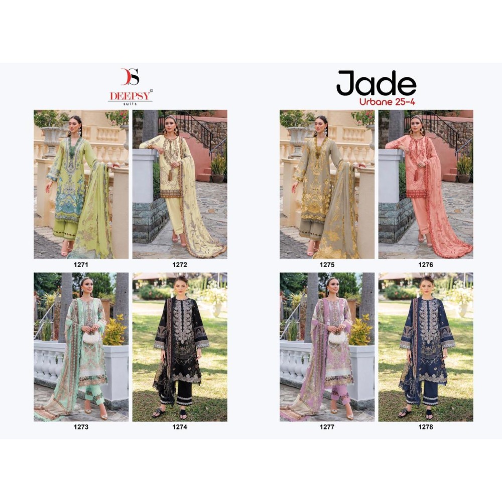 JADE URBAN LAWN 25-4 DEEPSY (Cotton Dupatta)
