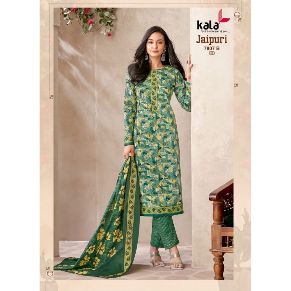JAIPURI VOL 8 KALA  (Cotton dupatta)