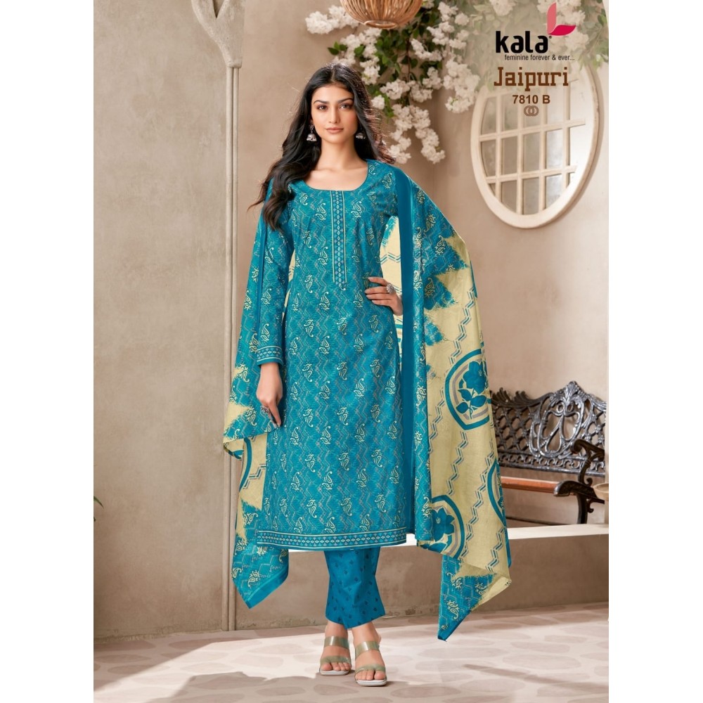 JAIPURI VOL 8 KALA  (Cotton dupatta)