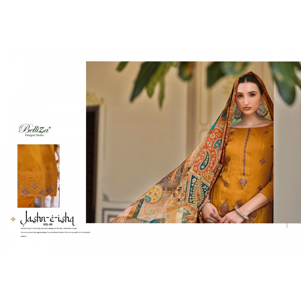 JASHN-E-ISHQ VOL 9 BELLIZA (Cotton Dupatta)