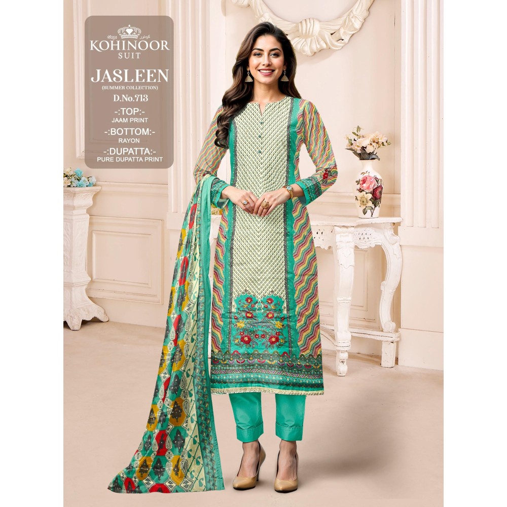JASLEEN 713 KOHINOOR (Pure Dupatta)