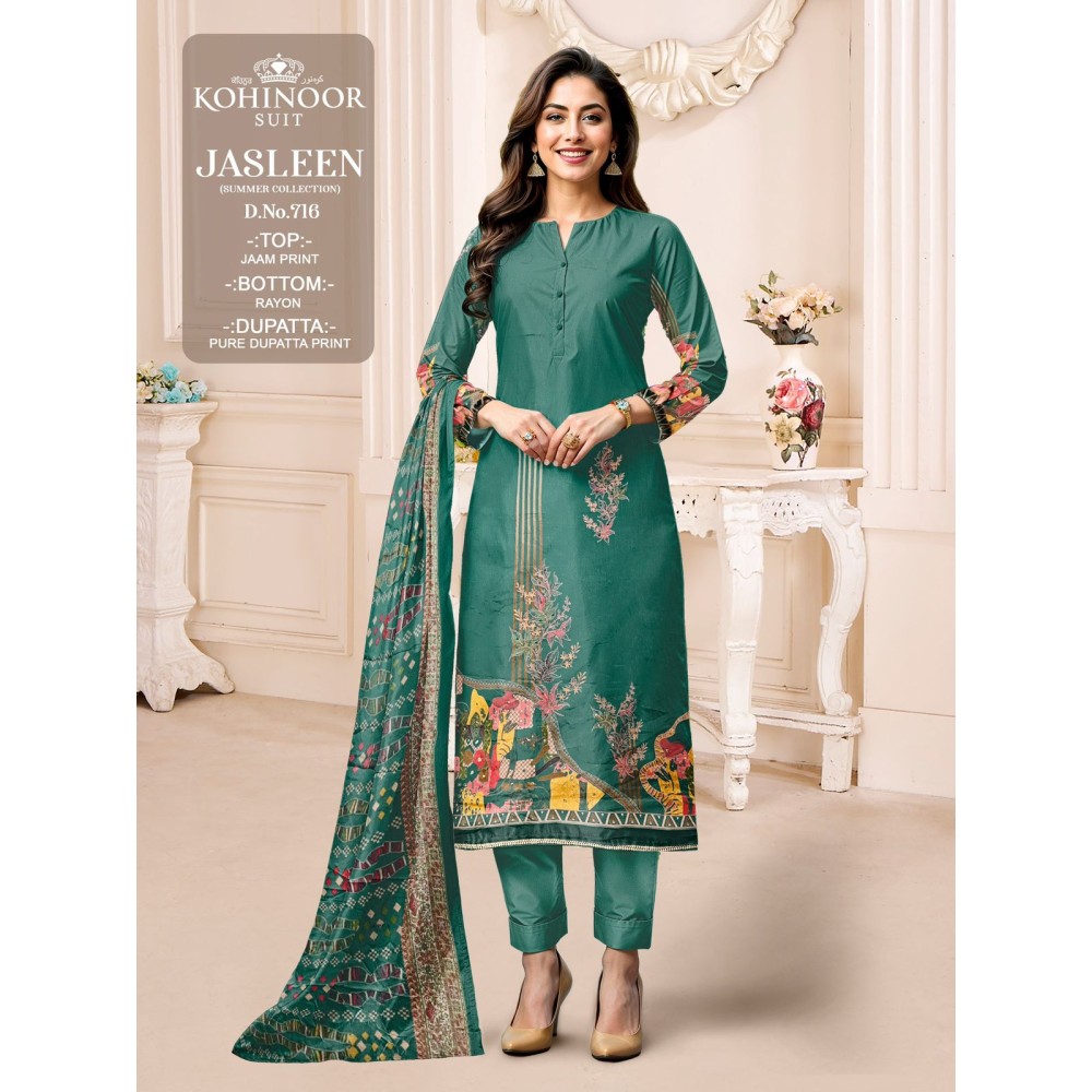 JASLEEN 716 KOHINOOR (Pure Dupatta)