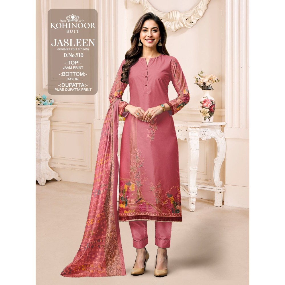 JASLEEN 716 KOHINOOR (Pure Dupatta)