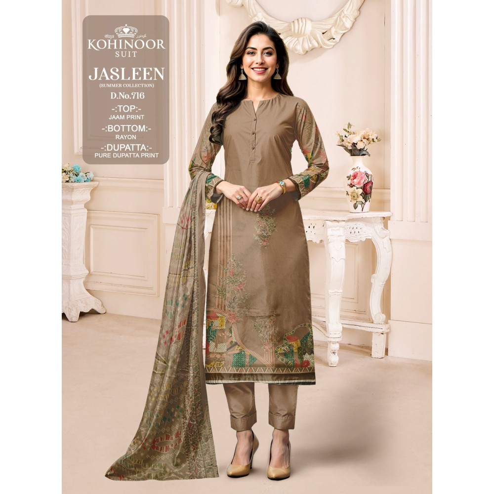JASLEEN 716 KOHINOOR (Pure Dupatta)