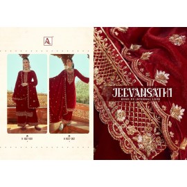 JEEVAN SATHI VELVET ALOK SUITS (Winter Collection)