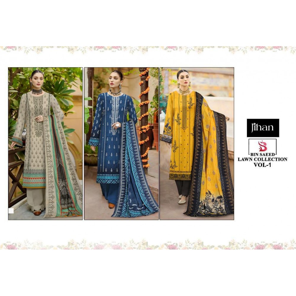 JIHAN 3154-55-57 (Cotton Dupatta)