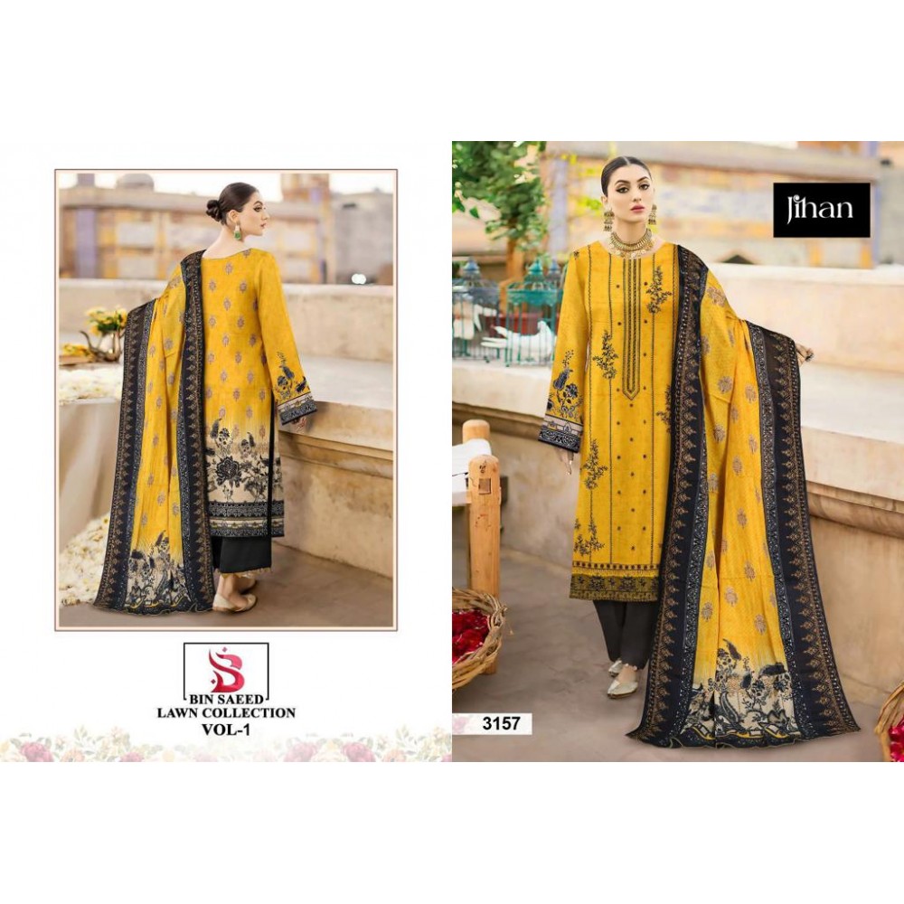 JIHAN 3154-55-57 (Cotton Dupatta)