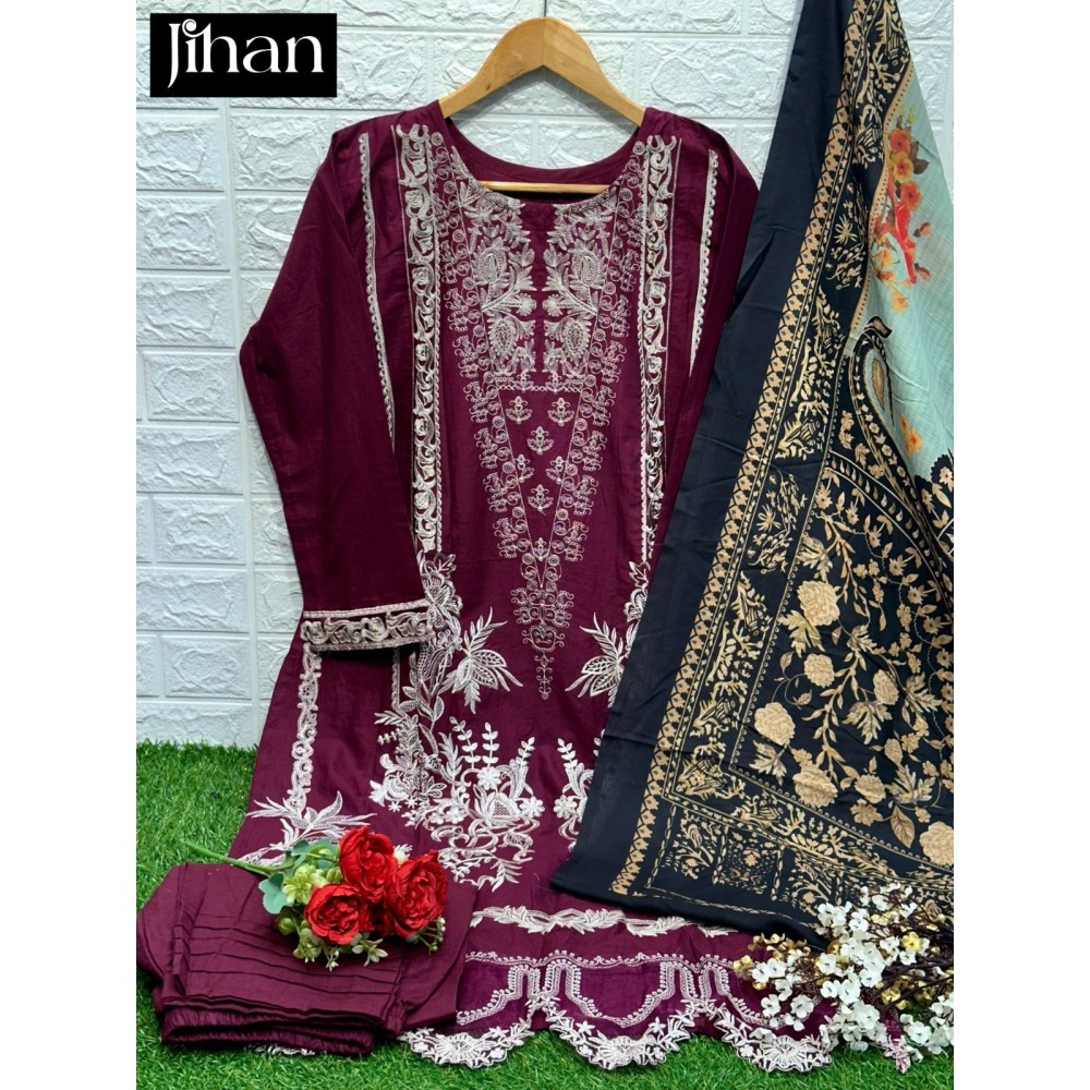 JIHAN 3228 (Cotton Dupatta)