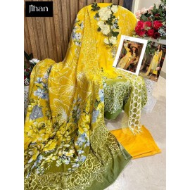 JIHAN 3262 YELLOW (Cotton Dupatta)