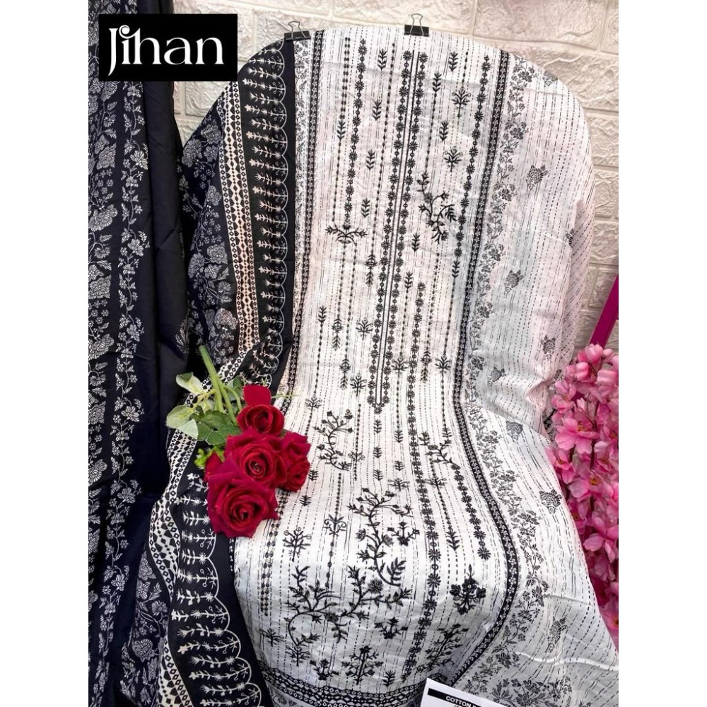 JIHAN 3293 SET (Cotton Dupatta)