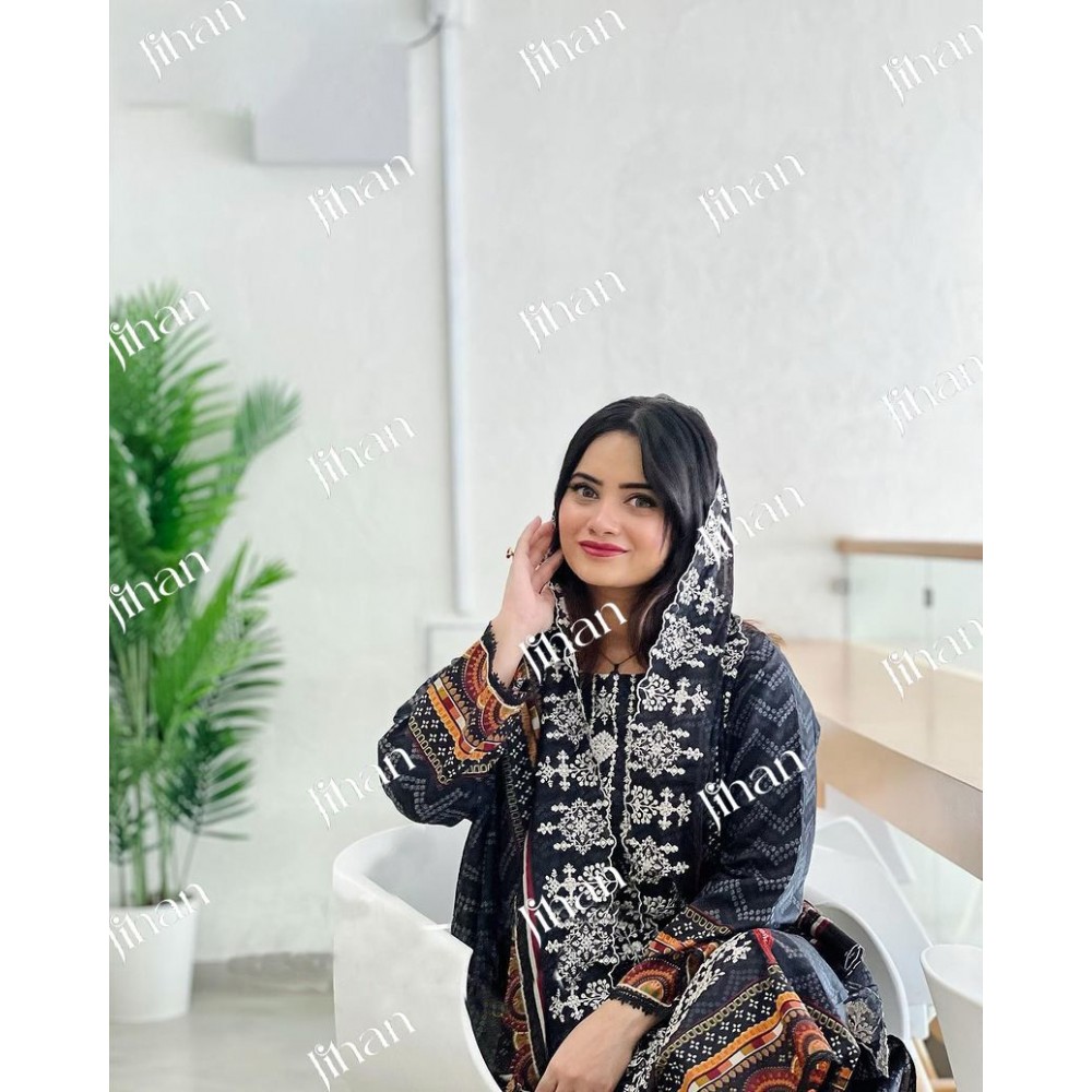 JIHAN 3363 (Cotton Dupatta)