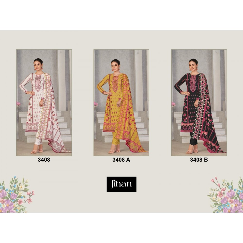 JIHAN 3408 (Cotton Dupatta)