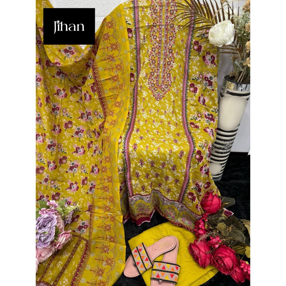 JIHAN 3408 (Cotton Dupatta)