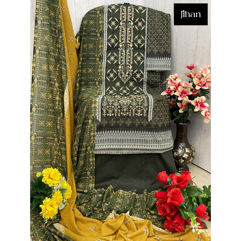 JIHAN 3411 (Cotton Dupatta)