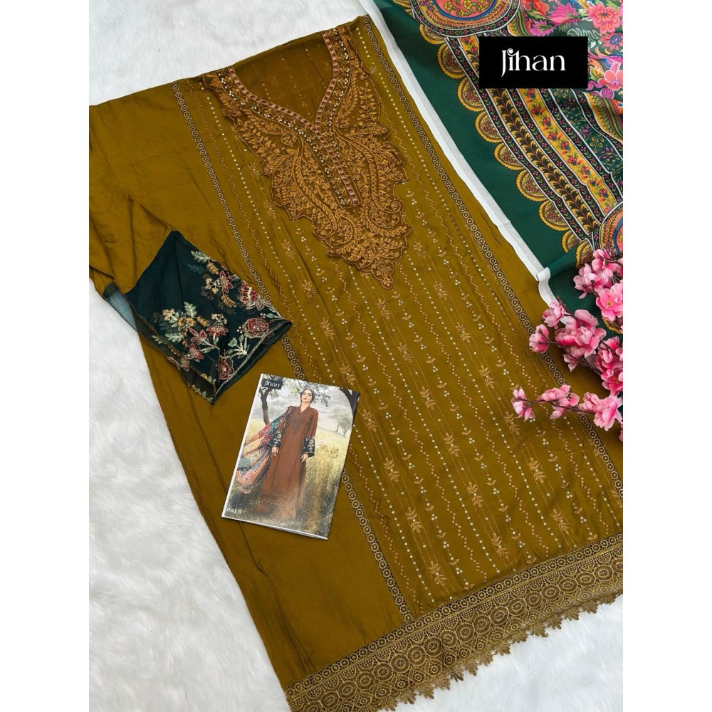 JIHAN 3561 (Cotton Dupatta)