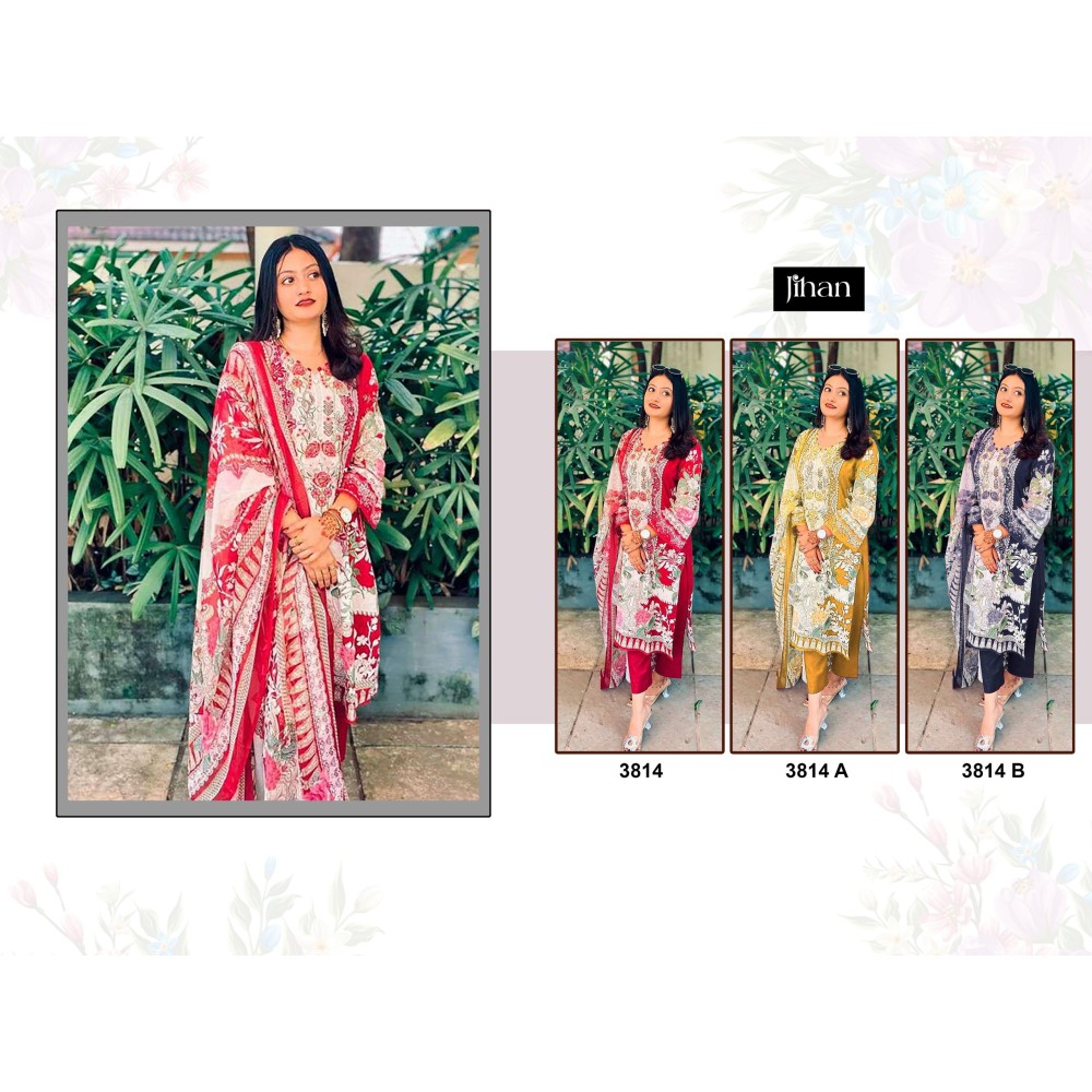 JIHAN 3814 (Cotton Dupatta)