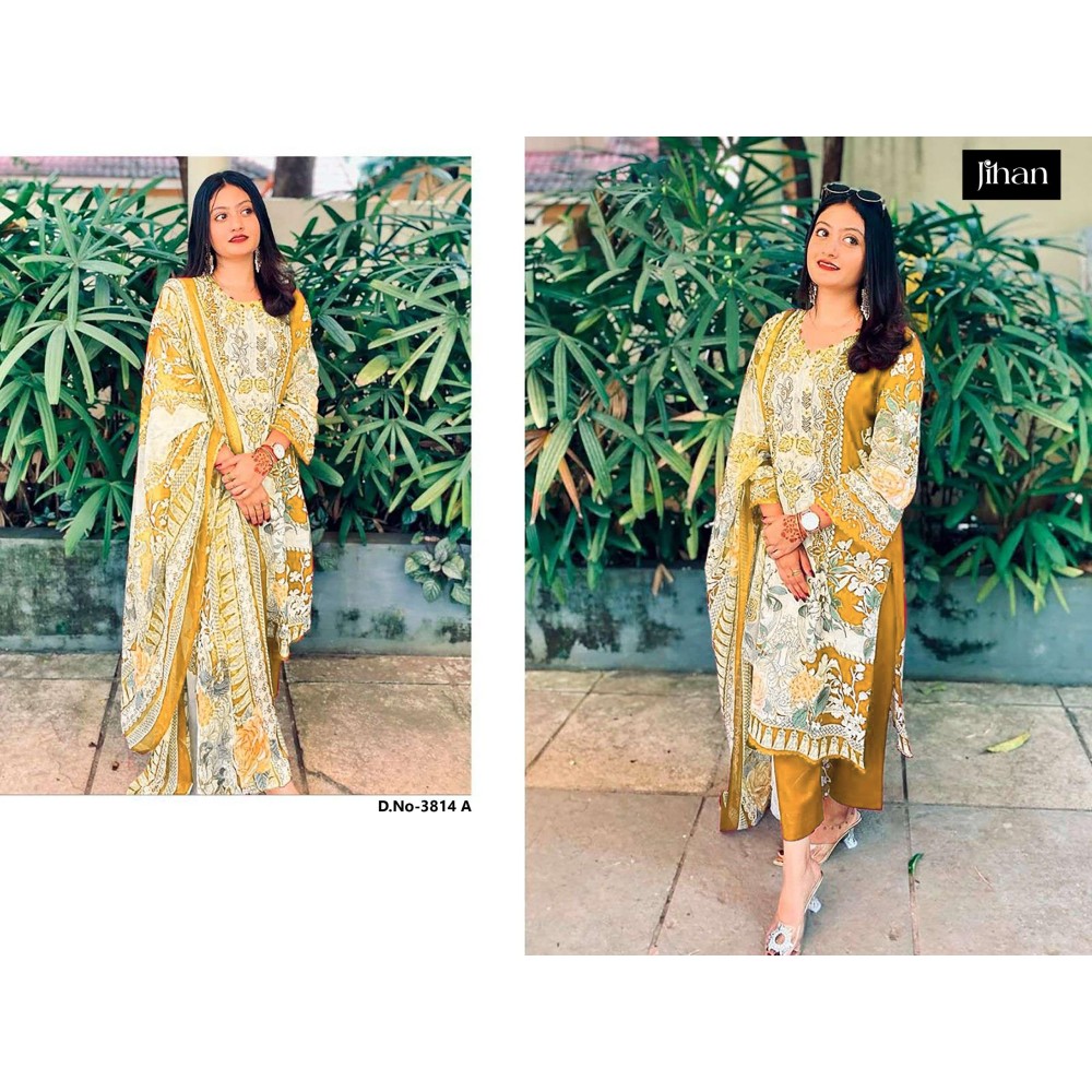 JIHAN 3814 (Cotton Dupatta)