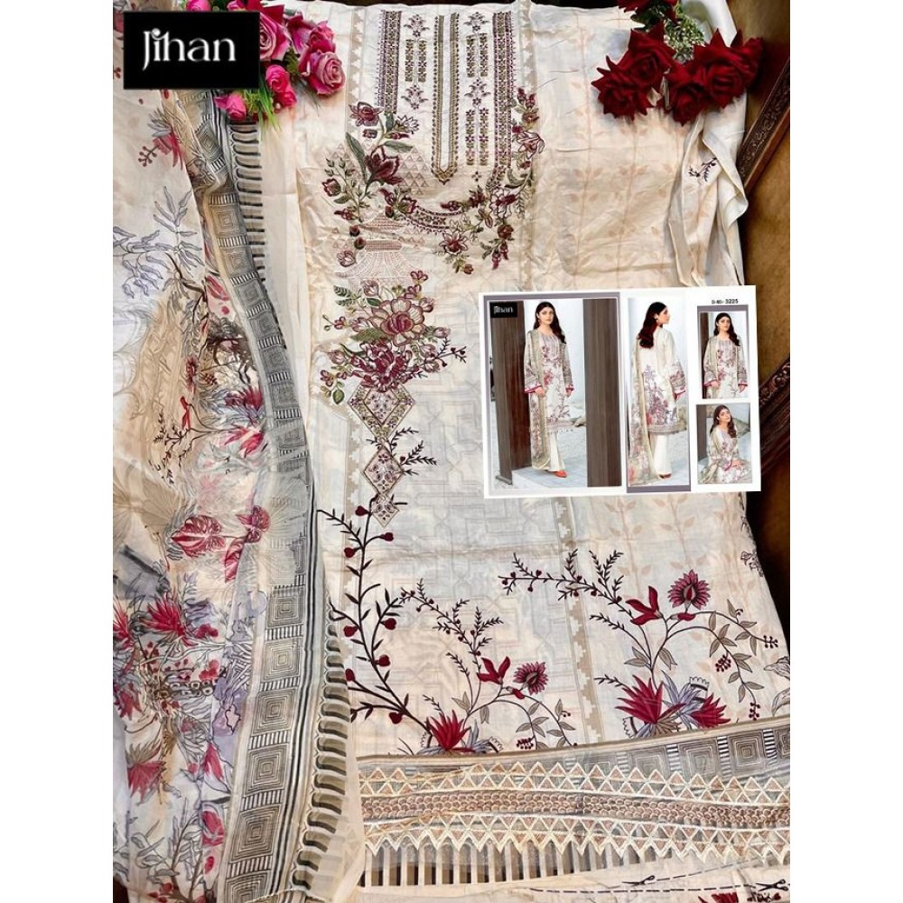 JIHAN HIT DESIGN 3225 (Cotton Dupatta)