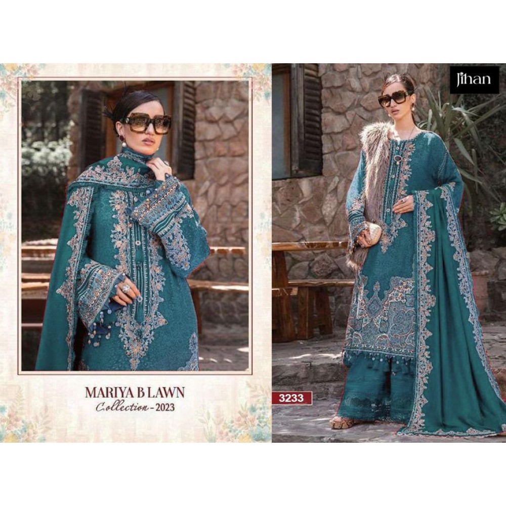 JIHAN MARIA B 3232-3233-3234( (Cotton Dupatta)