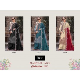 JIHAN MARIA B 3232-3233-3234( (Cotton Dupatta)