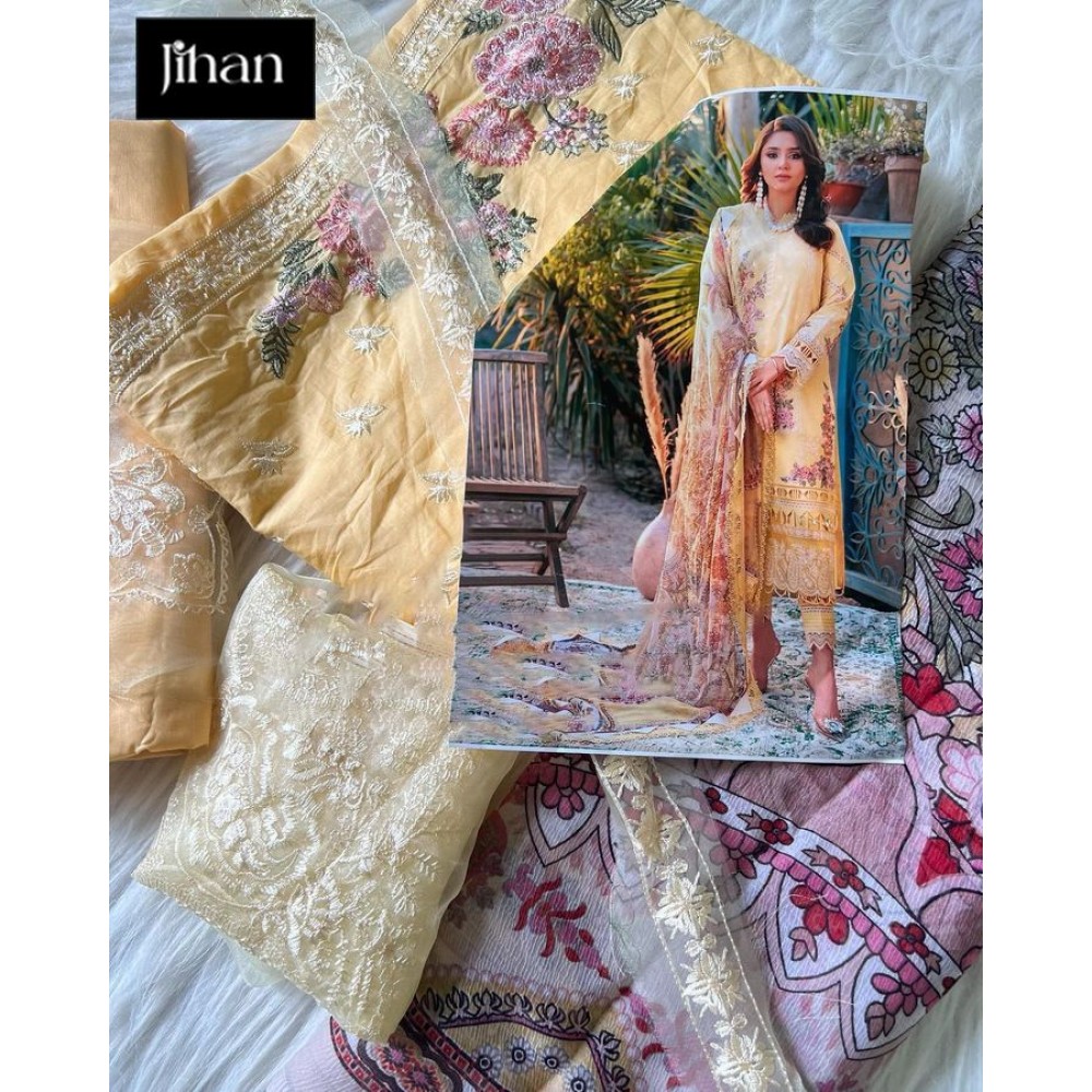 JIHAN OMBRE EMBROIDERED 3214-18 (Chiffon Dupatta)