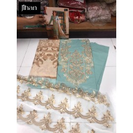 JIHAN OMBRE EMBROIDERED 3214-18 (Chiffon Dupatta)