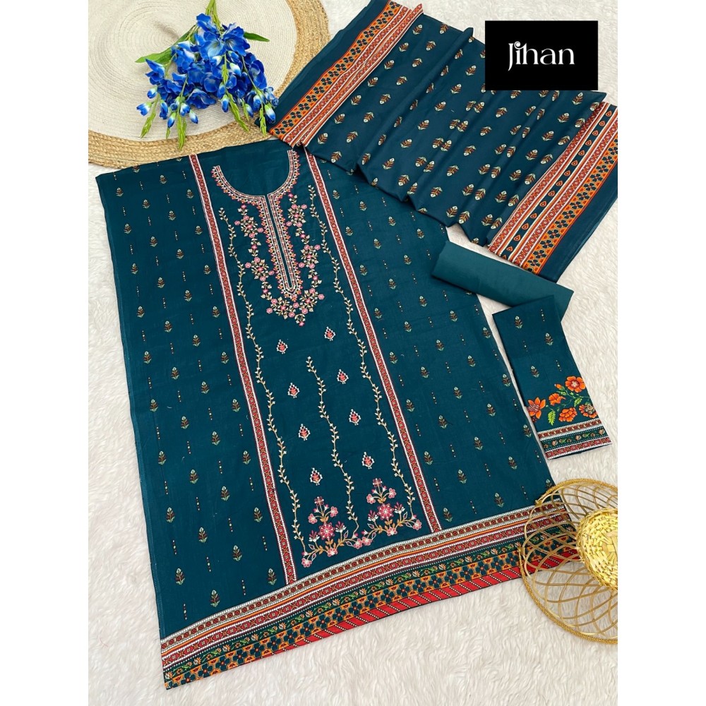 JIHAN PRESENT SCARLET NX PRINTED DUPATTA COLLECTION (Cotton Dupatta)