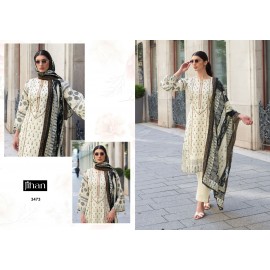 JIHAN PRESET BIN SAEED B/W LAWN COLLECTION VOL 1 (Cotton Dupatta)