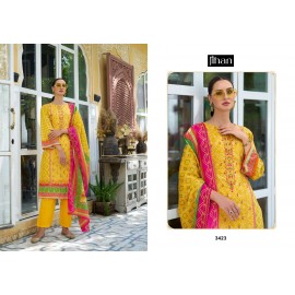 JIHAN PRESET BIN SAEED LAWN COLLECTION VOL 11 (Cotton Dupatta)