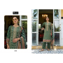 JIHAN PRESET BIN SAEED LAWN COLLECTION VOL 11 (Cotton Dupatta)