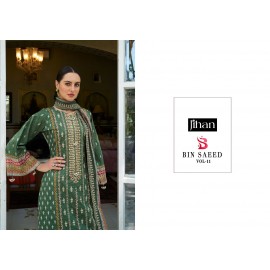 JIHAN PRESET BIN SAEED LAWN COLLECTION VOL 11 (Cotton Dupatta)