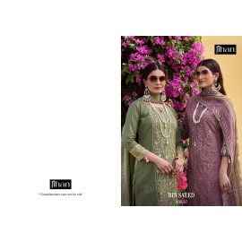 JIHAN PRESET BIN SAEED LAWN COLLECTION VOL 17 (Cotton Dupatta)