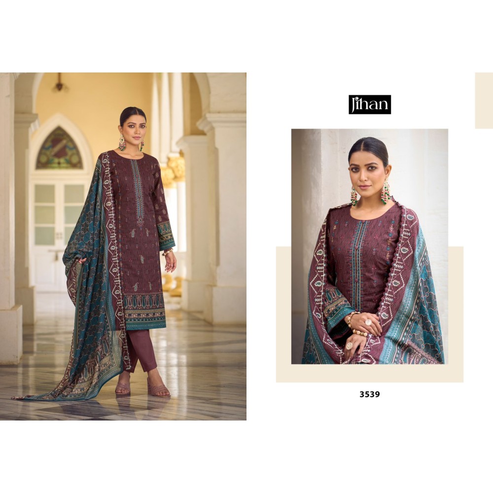 JIHAN PRESET BIN SAEED LAWN COLLECTION VOL 3 REMIX (Cotton Dupatta)