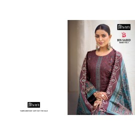 JIHAN PRESET BIN SAEED LAWN COLLECTION VOL 3 REMIX (Cotton Dupatta)