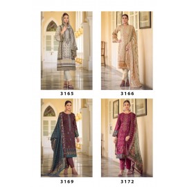 JIHAN PRESET BIN SAEED LAWN COLLECTION VOL 3 (Cotton Dupatta)