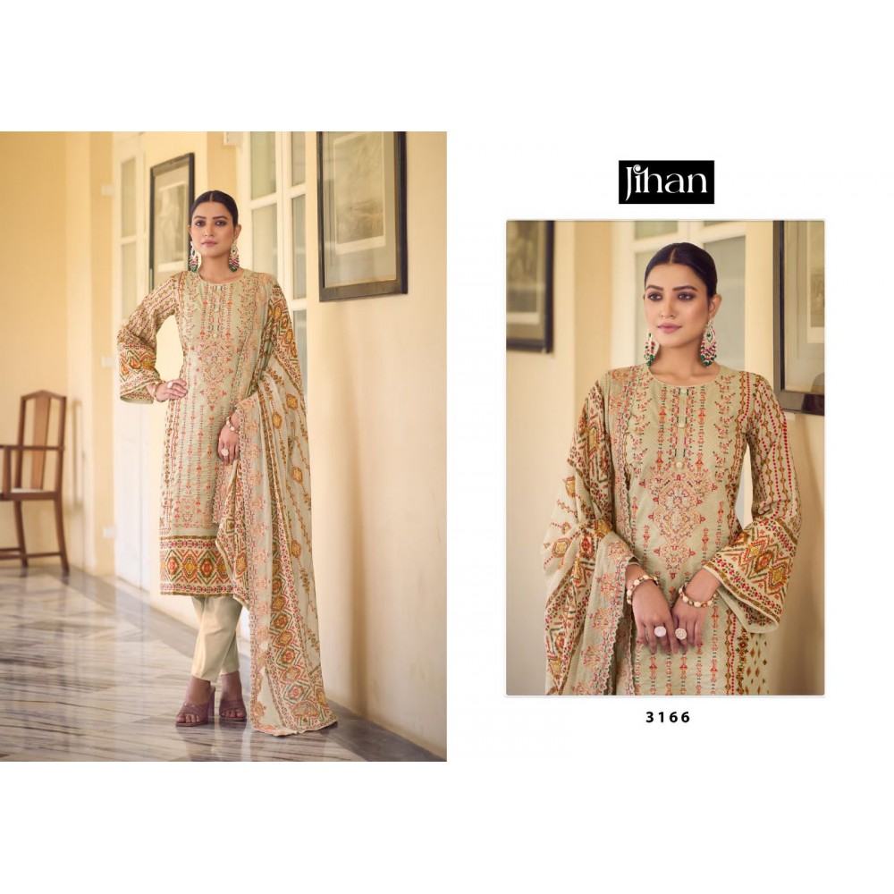 JIHAN PRESET BIN SAEED LAWN COLLECTION VOL 3 (Cotton Dupatta)