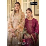 JIHAN PRESET BIN SAEED LAWN COLLECTION VOL 3 (Cotton Dupatta)