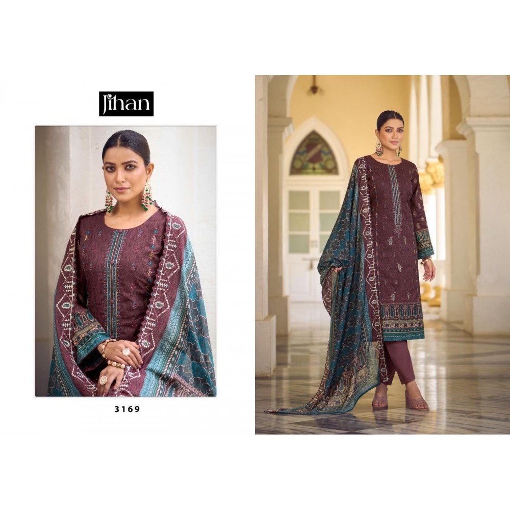 JIHAN PRESET BIN SAEED LAWN COLLECTION VOL 3 (Cotton Dupatta)